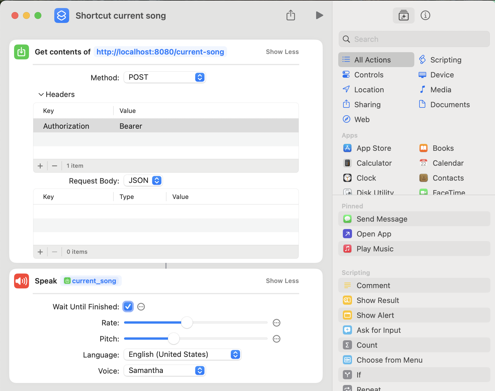 Apple shortcuts