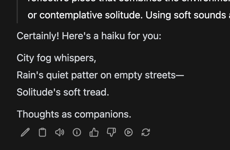 DeepSeek-R1 haiku