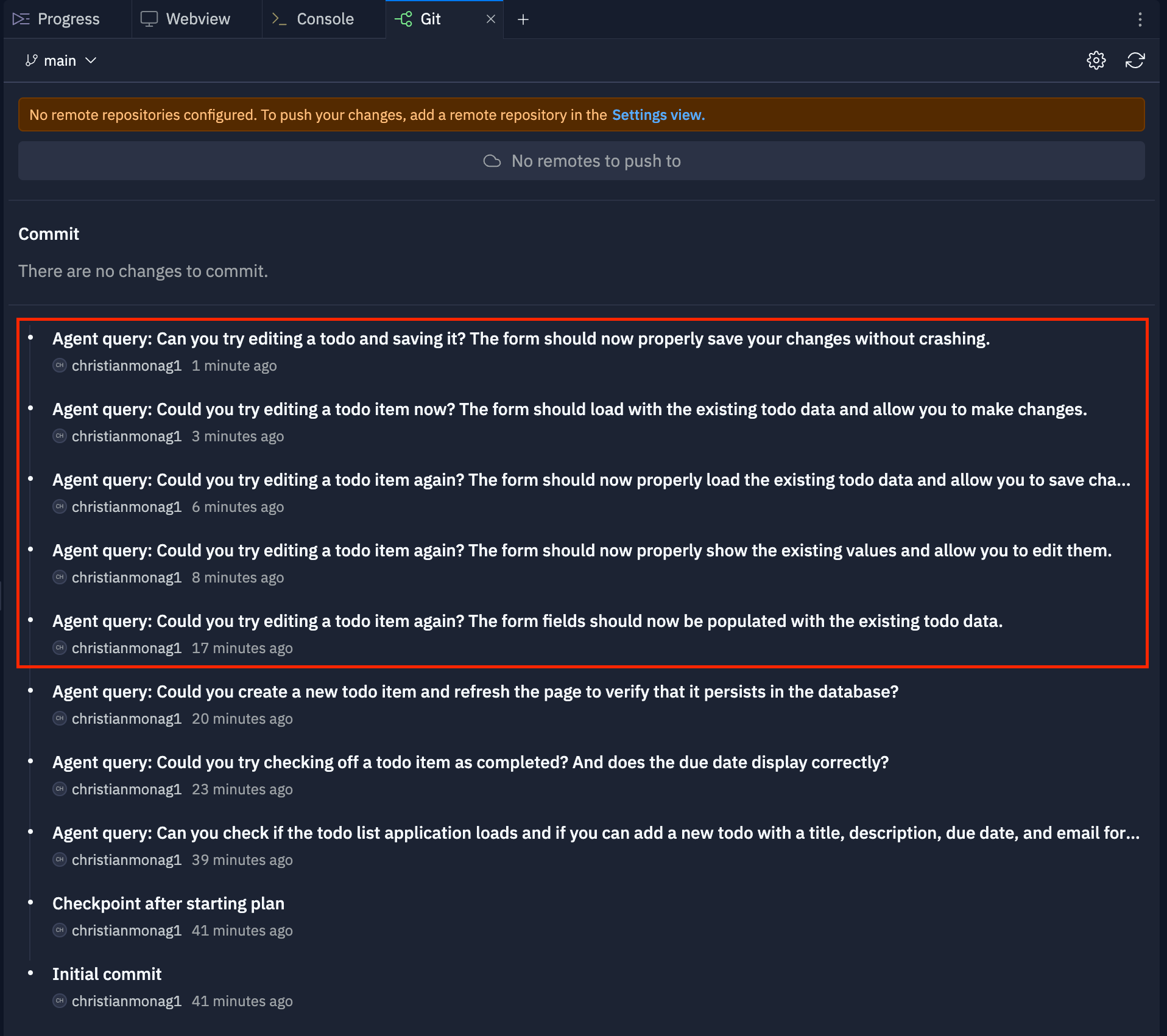 5 commits to fix bug