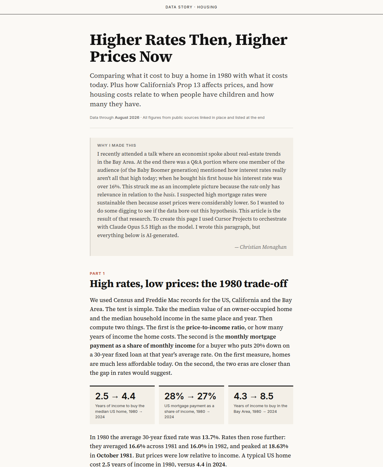 The intro to the data story